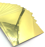 Комплект акрилових дзеркал 15×15 см 1 мм 9 шт золото, фото 6
