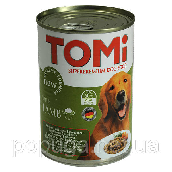 Консерви для собак TOMi lamb ТОМІ ЯГНІНОК, 400 г
