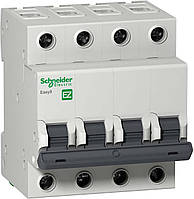 Автоматический выключатель 16A 4,5kA 4 полюса, С EZ9F34416 Easy9 Schneider Electric модульный автомат Шнайдер