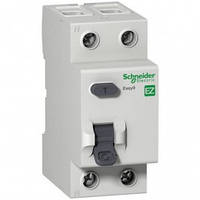ПЗВ 40A 300 mA 4,5kA тип AC 2 полюси EZ9R64240 Easy9 Schneider Electric, диференціальне реле Шнайдер