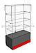 Вітрина зі скла для острівця, висока 11-01, фото 2