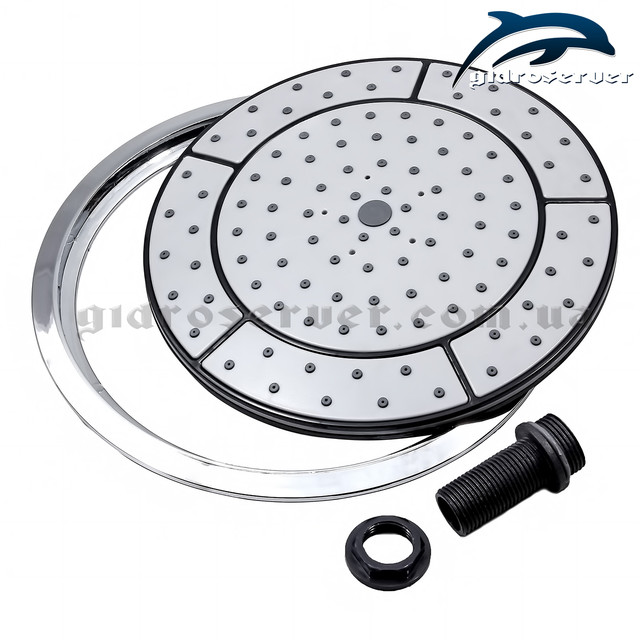 Лійка стельова для душових кабін, гідробоксів L―225 з діаметром 225 мм