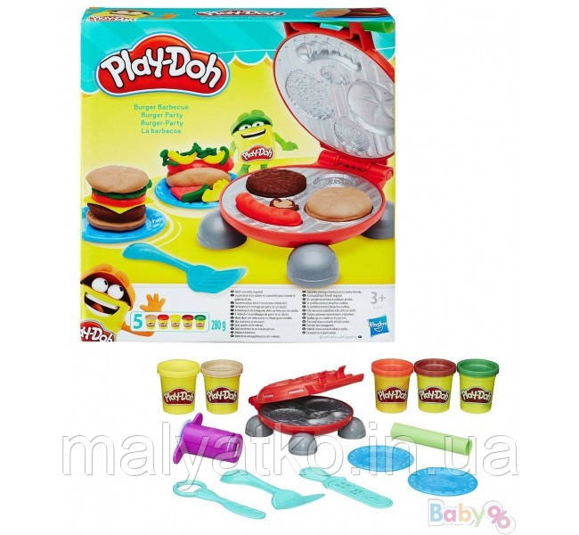 Набір пластиліну Play-Doh Burger Barbecue