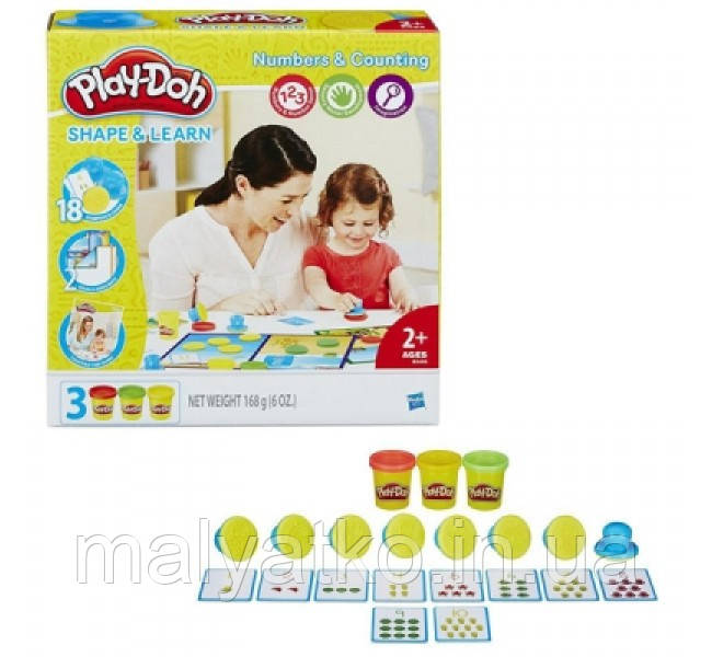 Ігровий набір Play-doh Цифри і числа для дітей від 2 років Hasbro B3406