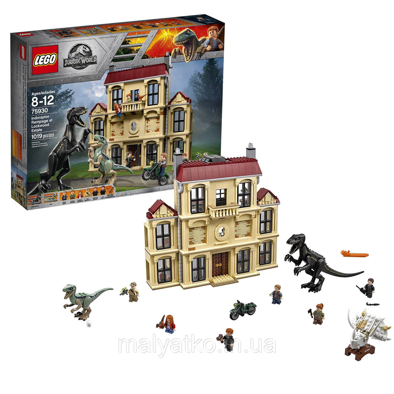 Lego Jurassic World Напад Индораптора в маєтку Локвуд 75930, фото 1