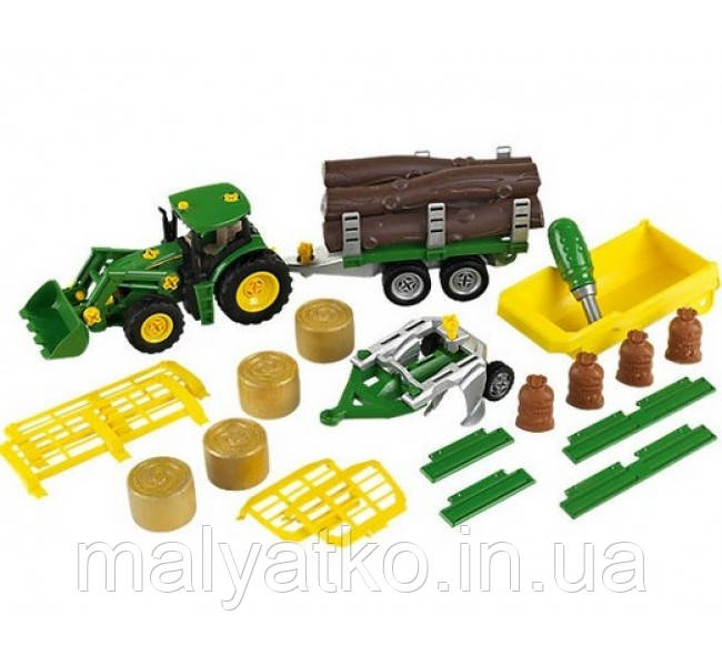Конструктор Трактор будівельний john deere klein 3907, фото 1