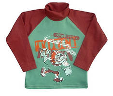 Гольф-реглан для хлопчика "American football", зріст 98, колір ментол