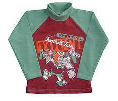 Гольф-реглан для хлопчика "American football", зріст 98, колір бордовий