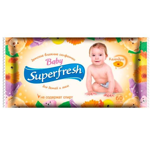 Вологі Серветки Superfresh Для дітей І Мам 60 шт (4823071606799)