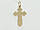 Золотий хрестик. Розп'яття Христа. Артикул 11052-А, фото 2