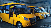 Производство и замена лобового стекла триплекс на автобусе РУТА NEXT  в Никополе (Украина). 2