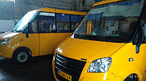 Производство и замена лобового стекла триплекс на автобусе РУТА NEXT  в Никополе (Украина). 3