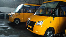 Производство и замена лобового стекла триплекс на автобусе РУТА NEXT  в Никополе (Украина). 5