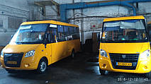 Производство и замена лобового стекла триплекс на автобусе РУТА NEXT  в Никополе (Украина). 6