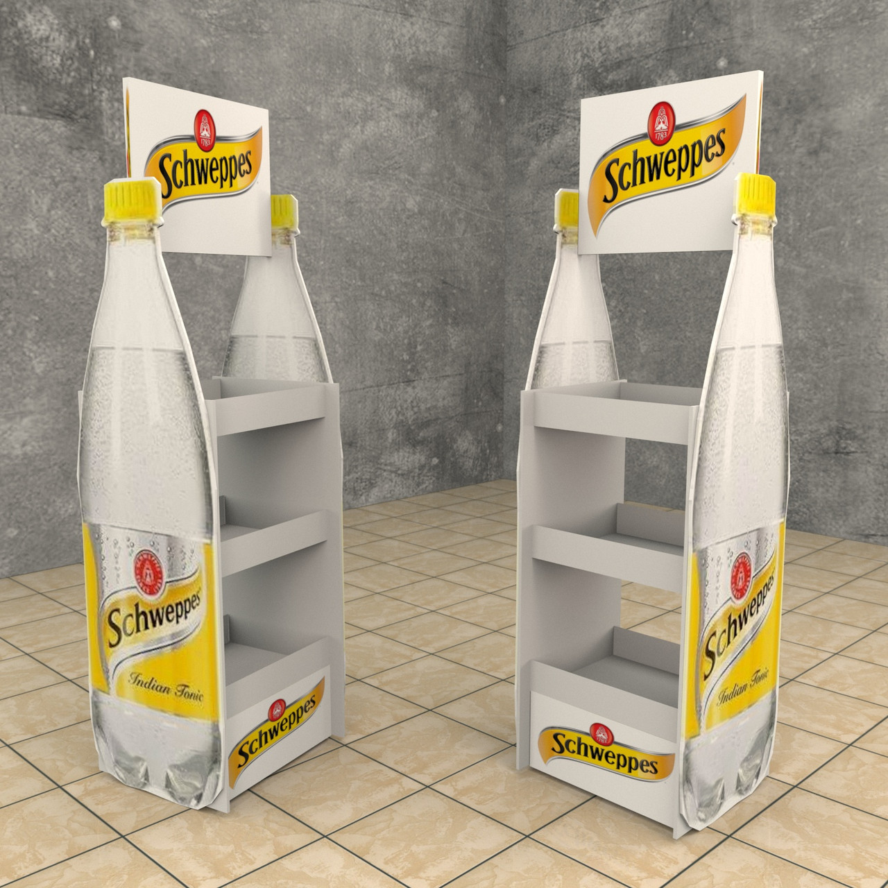 Торговое оборудование под напитки и воду стойки