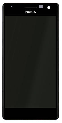 Дисплейний модуль Lumia 730 (RM-1040) у рамці чорний, фото 2