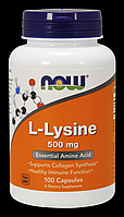 Л Лизин Now Foods L-Lysine 500 mg 100 Caps