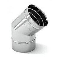 Коліно 45 градусів з оцинкування. 200