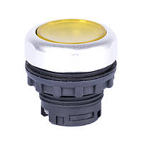 Ex9P1 Fl y, Кнопка желтая с подсветкой без фиксации (105621)