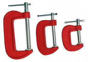 Набір струбцин G-образних 3 шт, 25-50-75 мм. Technics 43-636