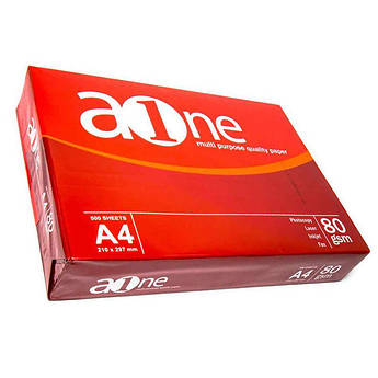 Папір офісний А4, 80 г/м2, 500 аркушів, Indah Kiat Aone