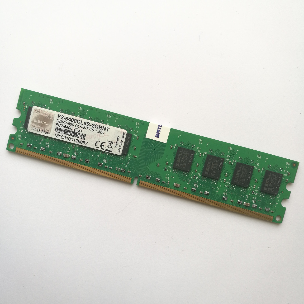 Оперативна пам'ять G. Skill DDR2 2Gb 800MHz PC2-6400U CL5 (F2-6400CL5S-2GBNT) Б/В