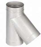 Трійник 45 градусів з оцинкування 150