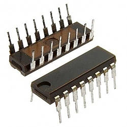 К561ТМ3А (аналог CD4042) мікросхема DIP16.чотири D-триггера