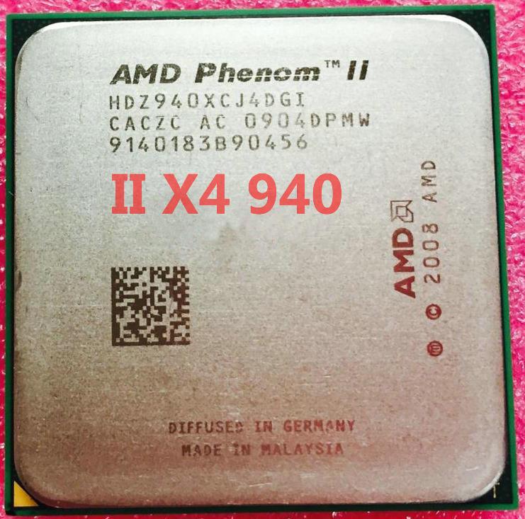ПОТУЖНИЙ Процесор AMD SAM3, am2+ PHENOM II X4 940 BLACK EDITION 125W — 4 ЯДРА (4 по 3,0 Ghz кожне) am3,SAM2+