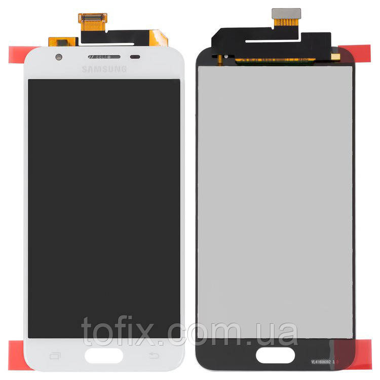 Дисплей для Samsung G570F/DS Galaxy J5 Prime, модуль в зборі (екран і сенсор), белый, оригінал