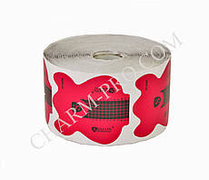 Рожеві форми для нарощування нігтів у рулоні Salon (500 шт.)