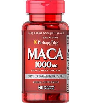 Puritans Pride MACA 1000 mg Exotic herb for Men, 60 capsules (шт)