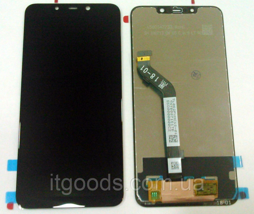 Дисплей (модуль) + тачскрін (сенсор) для Xiaomi Pocophone F1 | M1805E10A (чорний колір)