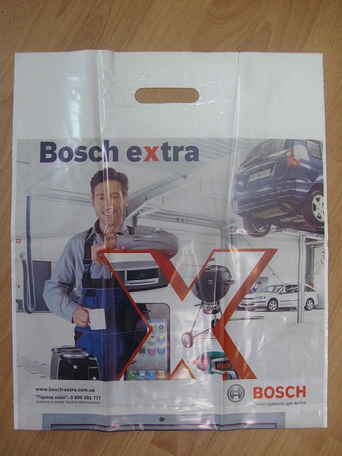 Пакет "Bosch" з посиленою ручкою та фотодруком.