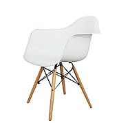 Крісло пластикове в скандинавському стилі Leon Onder Mebli, колір білий