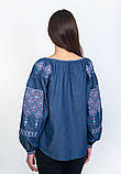 Жіноча дизайнерська вишиванка (колір джинс), арт. 4126джинс, фото 2