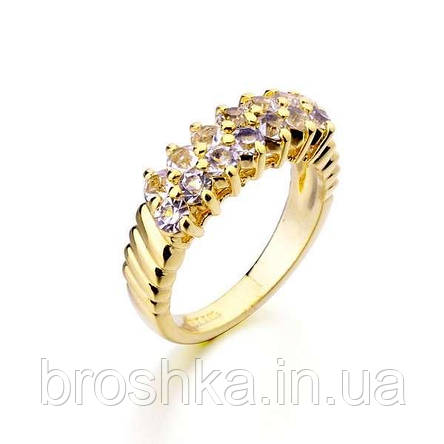 Кільце віночок з білих каменів Swarovski 17й розмір, фото 2