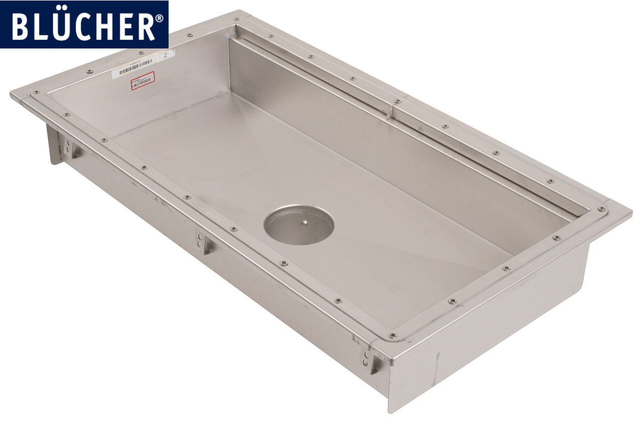 Кухонний канал BLUCHER з фланцем, нерж. сталь, 500x800 мм, DN110, арт. 662GH008-15 для вінілової підлоги, фото 1