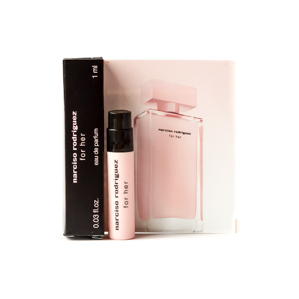 Пробник жіночої парфумованої води Narciso Rodriguez for Her 1 мл, шлейфовий деревний квітковий аромат