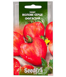 Насіння Томат індетермінантний Волове (Бичаче) Серце Смугасте 0,1 грама SeedEra