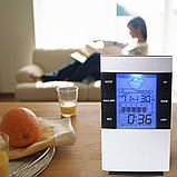 Термогігрометр CX-506 (0 °C... +50°C; 20%...95%) з календарем, годинником і будильником, фото 5