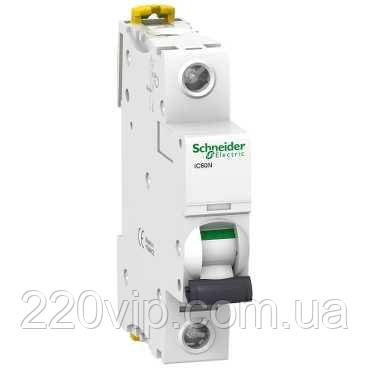 Автоматичний вимикач 20A 6kA 1п, C A9F79120 Acti9 iC60N Schneider Electric, автомат Шнайдер модульний