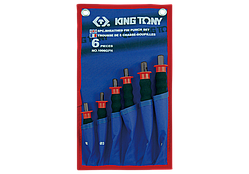 Набір выколоток з протектором (чохол з теторона) 6 предметів KING TONY 1006GPN (Тайвань)