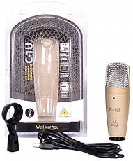 Мікрофон студійний конденсаторний Behringer C1U (USB), фото 5
