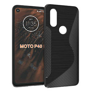 Силіконовий чохол Duotone для Motorola P40 чорний