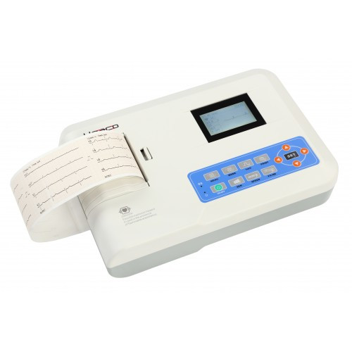 Електрокардіограф 3-канальний Heaco 300G з монохромним екраном