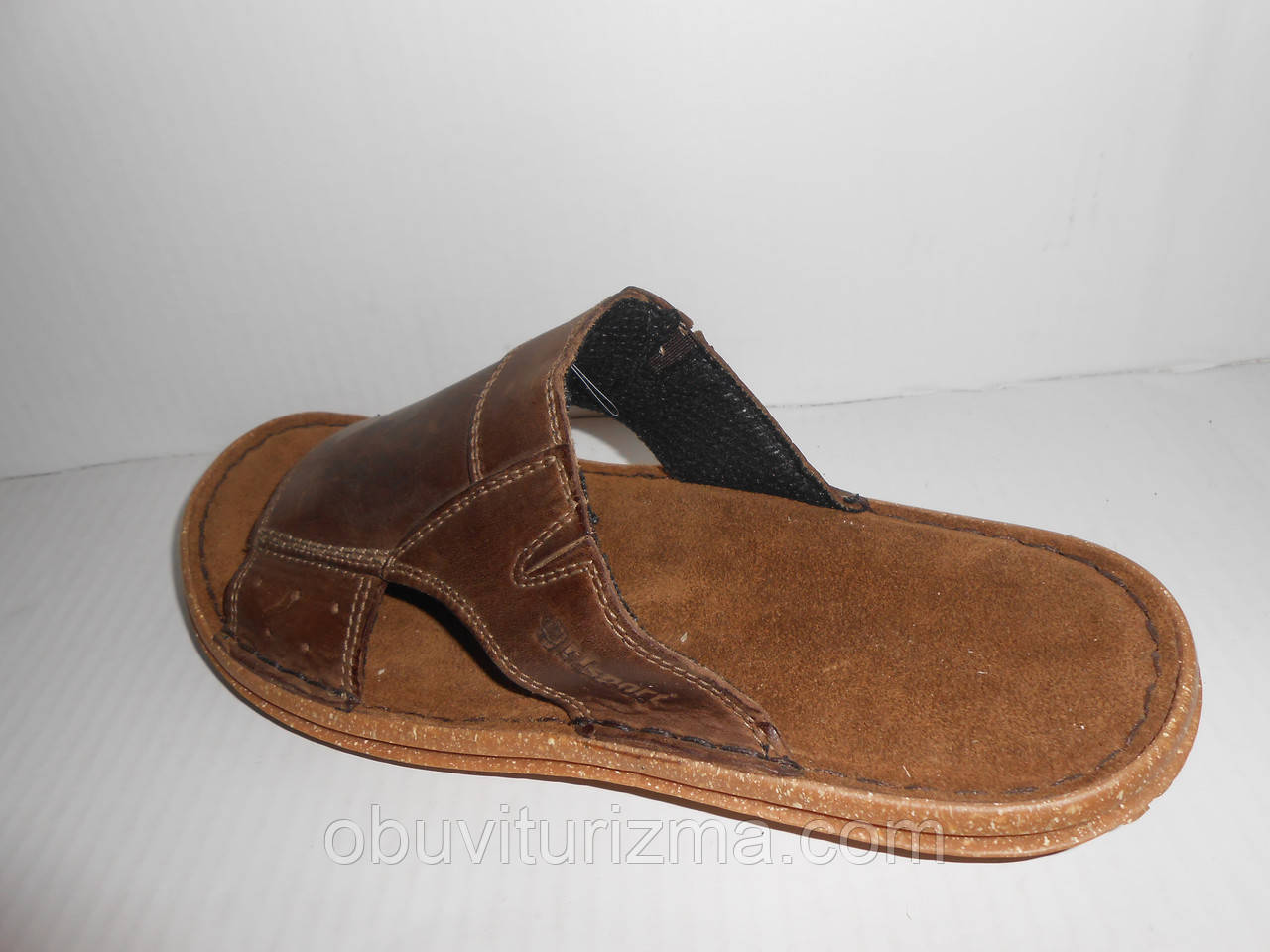 Шкіряні фірмові італійські шльопанці Made in Italy Grisport (39р), фото 1