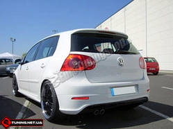 НАКЛАДКА ЗАДНІГО БАМПЕРА VOLKSWAGEN GOLF 5 (ABS) 