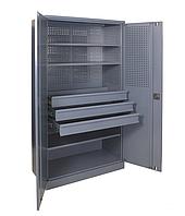 Шкаф инструментальный ШИ-10/3П/3В (1970х1000х500 мм), металлический шкаф для инструментов