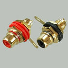 Гніздо RCA монтажне із ізолятором, корпус метал